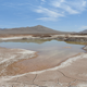 Lagos formados en el corazón del desierto de Atacama durante las lluvias.